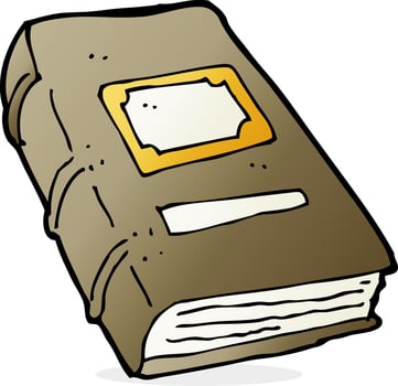 cartoon old book vector