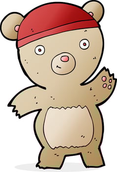 cartoon teddy bear vector