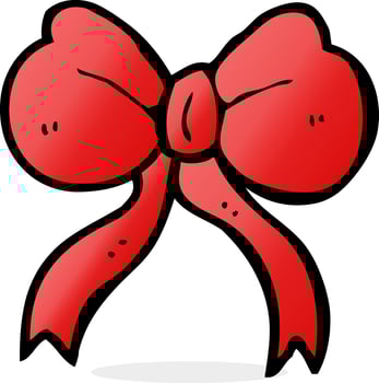 cartoon bow tie vector