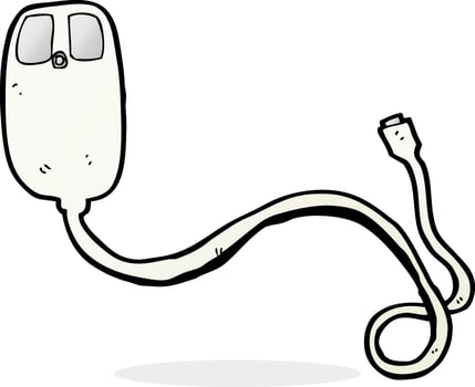 cartoon computer mouse vector