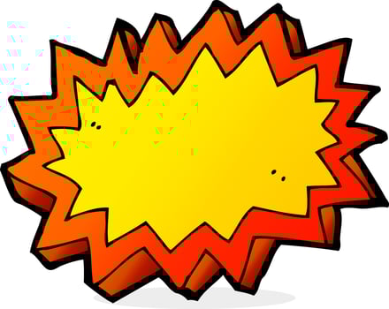 cartoon explosion symbol vector