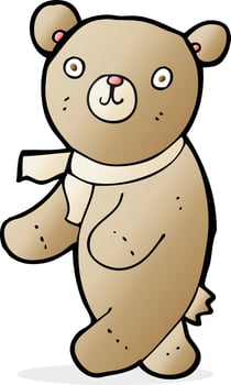 cute cartoon teddy bear vector