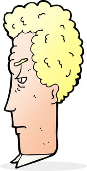 cartoon annoyed man vector
