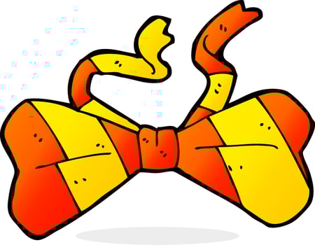 cartoon bow tie vector