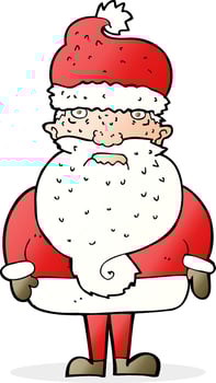 cartoon santa claus vector
