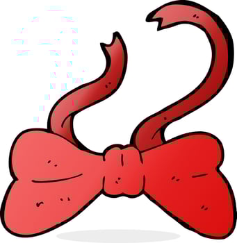 cartoon bow tie vector