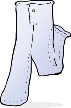 cartoon pair of jeans vector