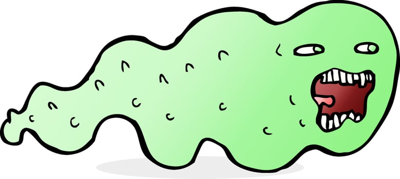 doodle character cartoon ghost vector