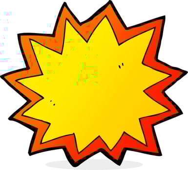 doodle cartoon explosion vector