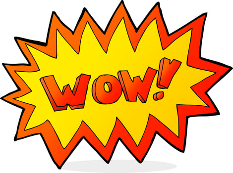 cartoon wow explosion vector