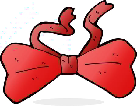 cartoon bow tie vector