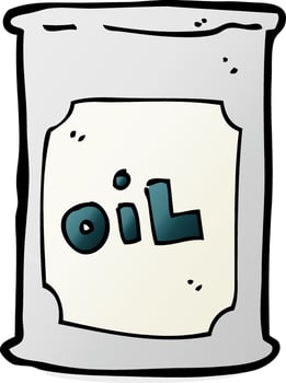 cartoon oil barrel vector