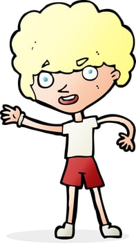 cartoon sporty person vector