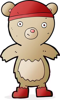 cartoon teddy bear vector