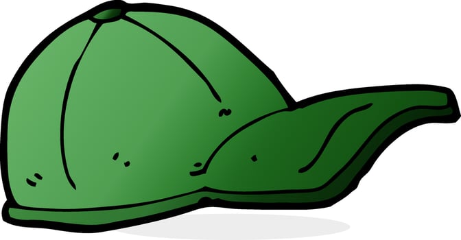 doodle cartoon cap vector