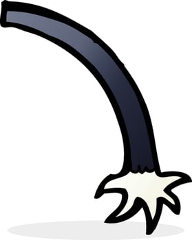 cartoon monster arm vector