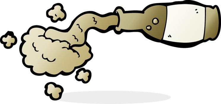 cartoon spilled beer vector