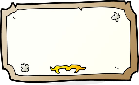 cartoon old frame vector