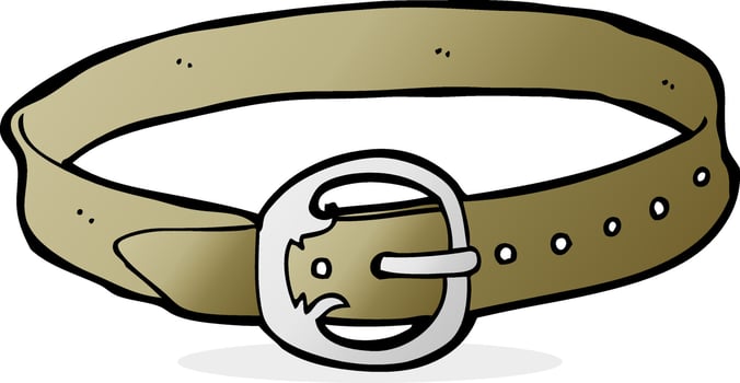 cartoon old belt vector