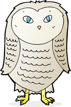 doodle character cartoon owl vector