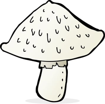 cartoon wild mushroom vector