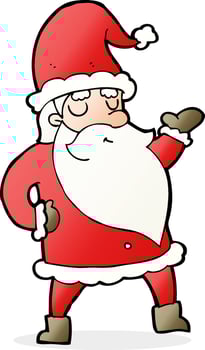 cartoon santa claus vector