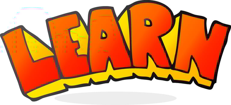cartoon learn symbol vector