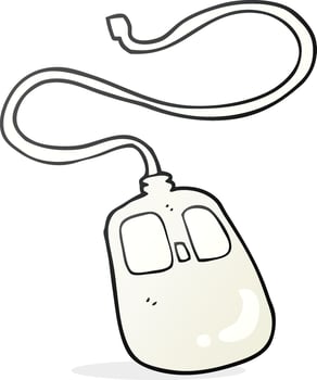 cartoon computer mouse vector