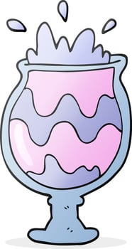 cartoon weird cocktail vector