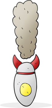 cartoon falling bomb vector