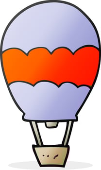 cartoon hot air balloon vector