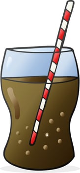 cartoon fizzy drink vector