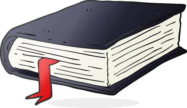cartoon thick book vector