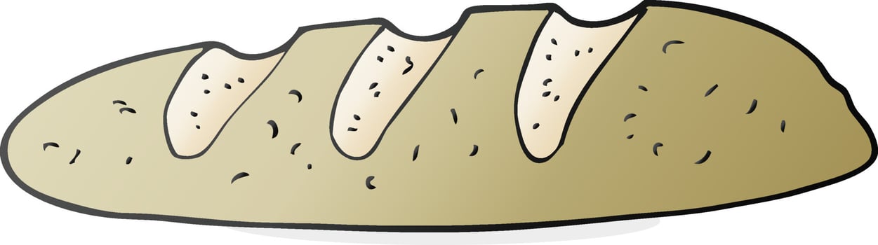 cartoon loaf of bread vector