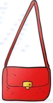 doodle character cartoon handbag vector