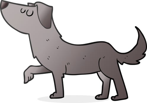 doodle character cartoon dog vector