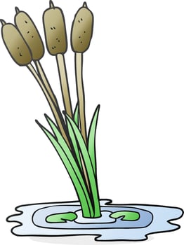 doodle character cartoon reeds vector