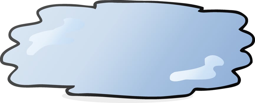 doodle character cartoon puddle vector