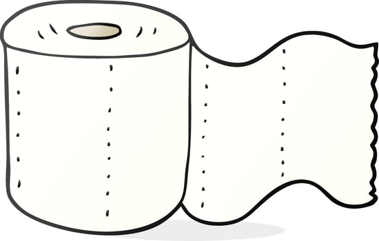 cartoon toilet paper vector