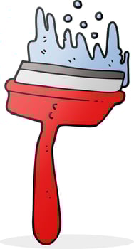 cartoon window cleaner vector