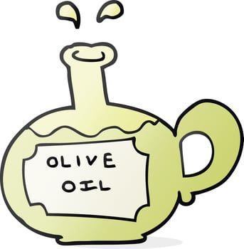 cartoon olive oil vector