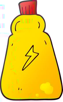 freehand drawn cartoon sun lotion vector