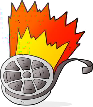 freehand drawn cartoon film vector