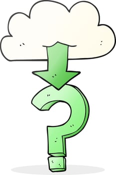 freehand drawn cartoon download from the cloud vector