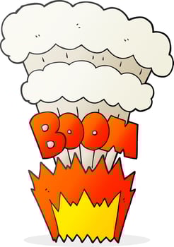 freehand drawn cartoon explosion vector