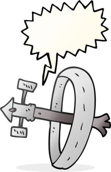 freehand drawn speech bubble cartoon space station vector