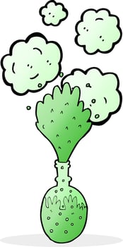 cartoon chemical reaction vector