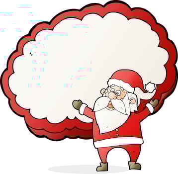 cartoon santa claus vector