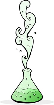 cartoon science experiment vector