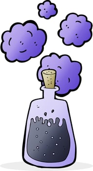 cartoon magic potion vector